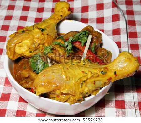 curry chicken with chicken legs