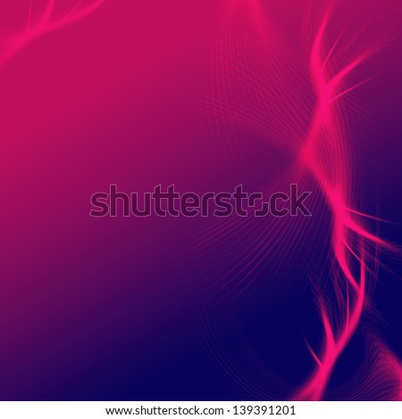 purple violet background with abstract pink rays lights like stars, lines and net