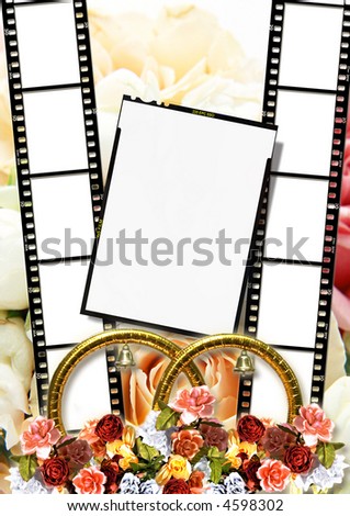 stock photo wedding frame