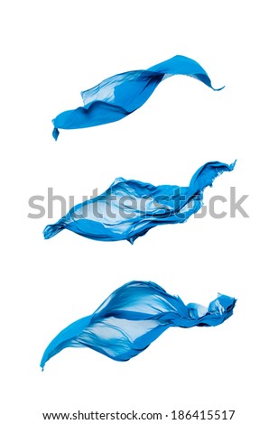 abstract pieces of fabric flying high-speed studio shot abstract pieces of fabric flying high-speed studio shot
