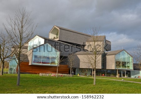 WEIL AM RHEIN, GERMANY - DEC 30: Vitra House designed by Herzog and de Meuron on December 30, 2012. The Vitra Design Museum is an internationally renowned, privately owned museum for design.