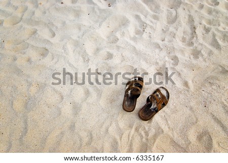 beach sand background. on White Sand background
