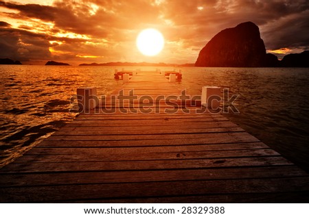 Sunset Jetty into the Sunset