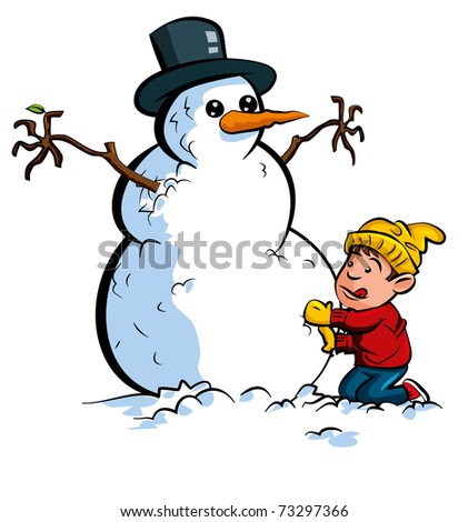 Cartoon Snowman Hat