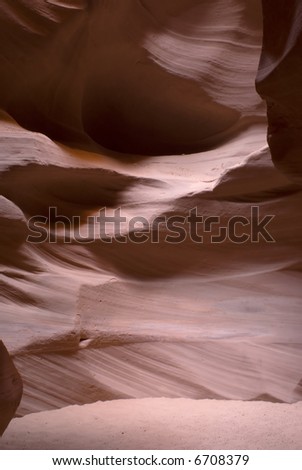 Inside the Antelope slot canyon near Page, Arizona in United States. A must see. Considered sacred by Navajo.
