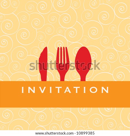 stock photo Food restaurant menu design with cutlery silhouette