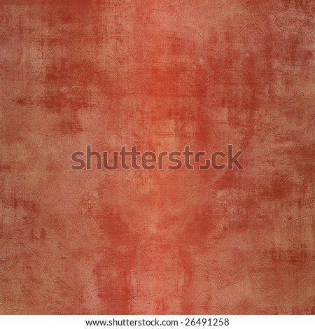 Square grunge red brown background with weathered, stained steel with soft reflection