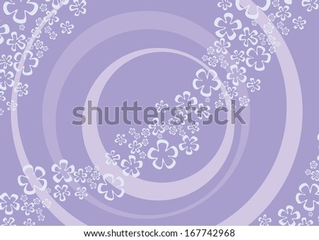 purple background with flowers