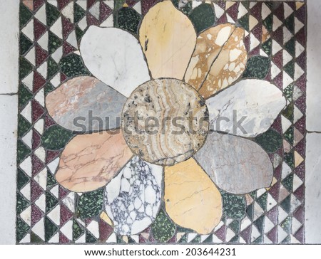 VATICAN,ITALY-APRIL 04- Mosaic floors on April 04,2014 in Vatican