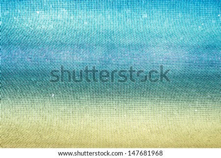 Grain wave aqua green and yellow paint wall background or texture