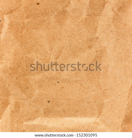 Old Crumpled recycled paper  texture or background - perfect background with space.