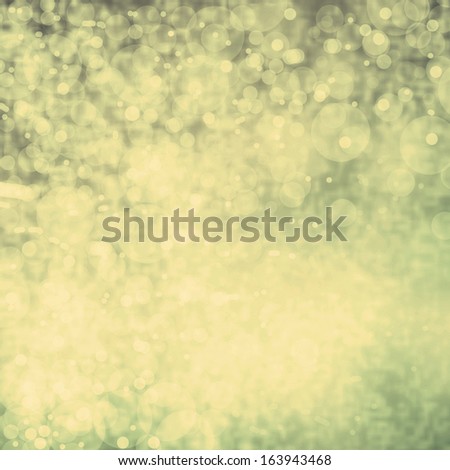 Glittering Lights Festive background with texture. White and green Abstract Christmas twinkled bright background with bokeh defocused