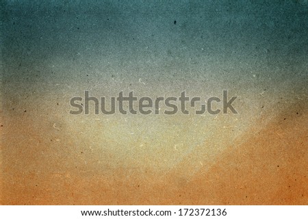 Abstract Designed grunge paper texture. Summer beach recycled paper textured background with film grain. Highly detailed frame.