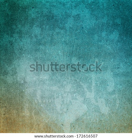 Designed  detailed grunge paper textured background. High resolution recycled  cardstock. Paper vintage and scratched green   background.