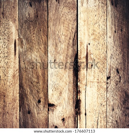 Aged wooden background texture, vintage natural oak background with wood\'s grain.