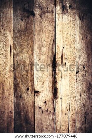 Wood texture for your background. Grunge wooden background with grain, dark brown color.