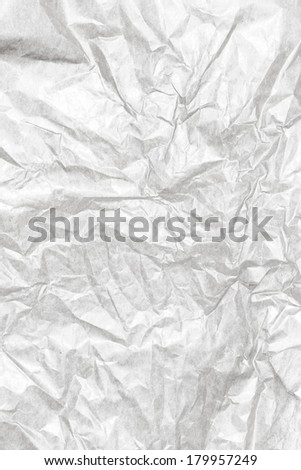 Crumpled white paper background texture. Vintage craft paper texture white grey color. Background of kraft package Paper.