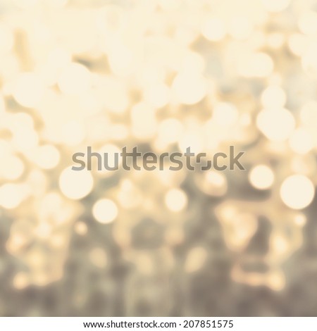 Bokeh light vintage background with gold blurred lights. Festive holiday party de focused poster.