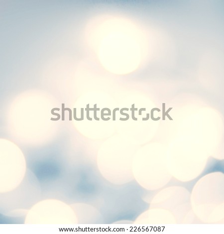 Vintage Christmas background with bokeh lights. Defocused Bokeh twinkling Lights Festive holiday party background.