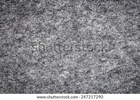 Grey felt as soft fabric  background or texture. Soft wool textile.