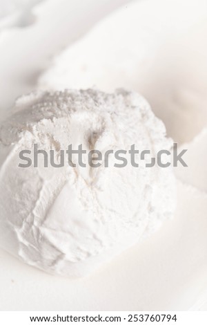 White Vanilla Soft Ice Cream Background. Beige textured cream Ice-cream backdrop