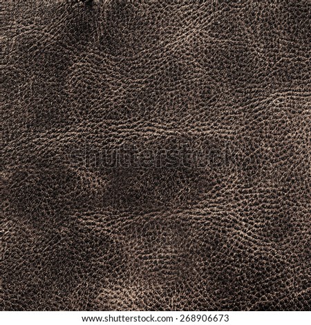 Natural brown leather texture. Leather  background surface for your design, ad, wallpaper, poster, cover.