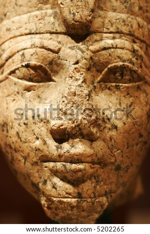 The Egyptian sculpture face
