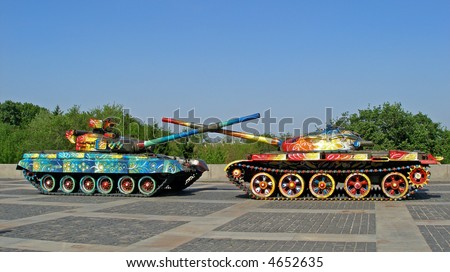 colored tanks