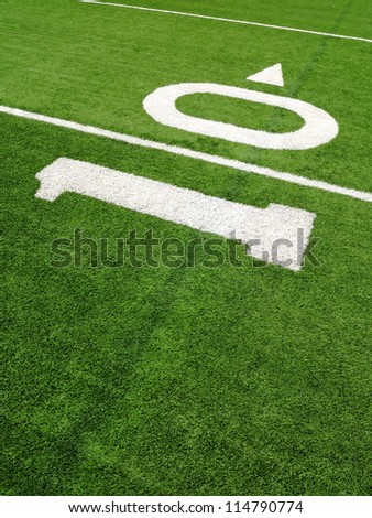 10-yard line on a football field