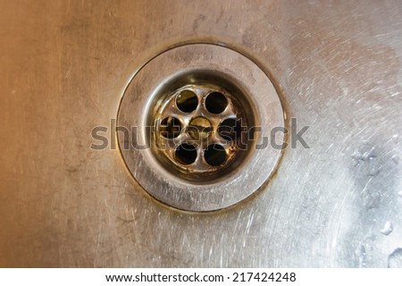 drain in the sink