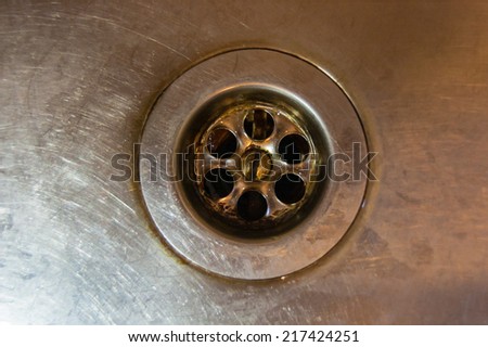 drain in the sink
