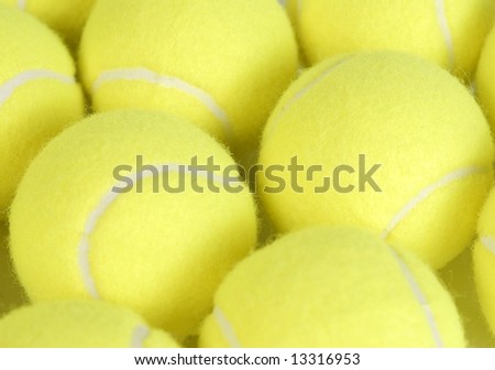 group of tennis balls