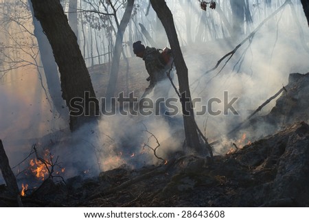 Suppression of forest fire.