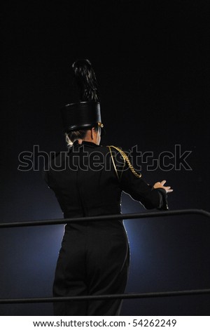 Silhouette of band leader