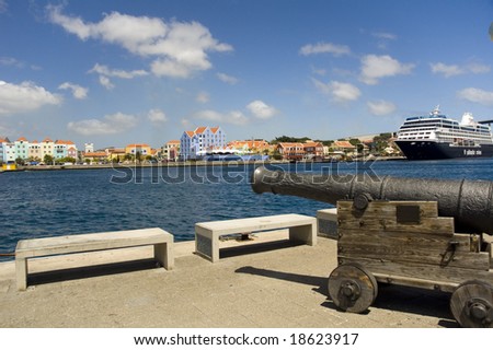 The Island of Curacao, Willemstad (Netherlands Antilles)