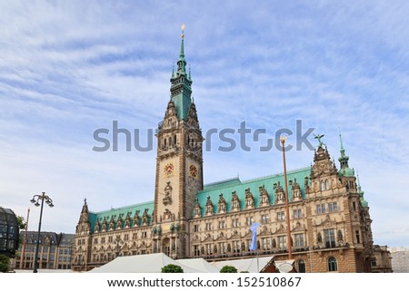 city Town Hall of Hamburg, Germany