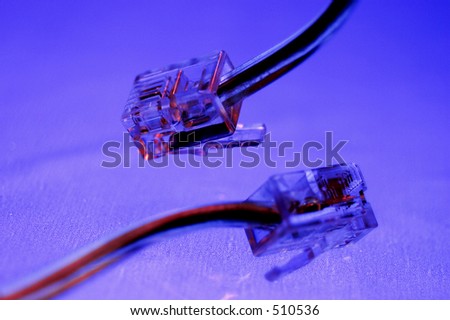 Digital conceptual computer modem cable.