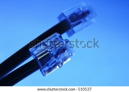 Digital conceptual computer modem cable.