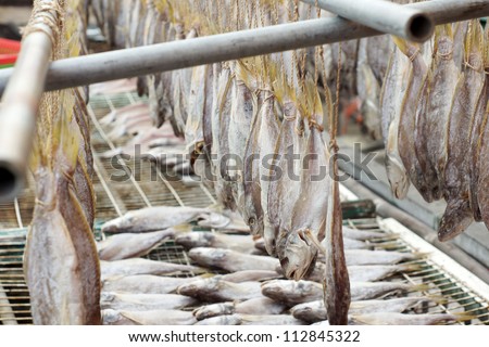 salt fish traditional food Lantau island, Tai O