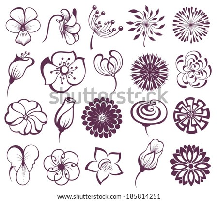 Set of Flowers Set of Flowers