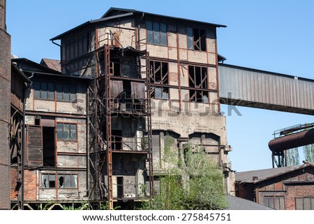 abandoned factory, factory ruins, old buildings, broken windows, Ostrava city, Czech republic