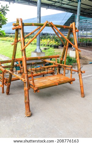 Product by hand made chair bamboo.