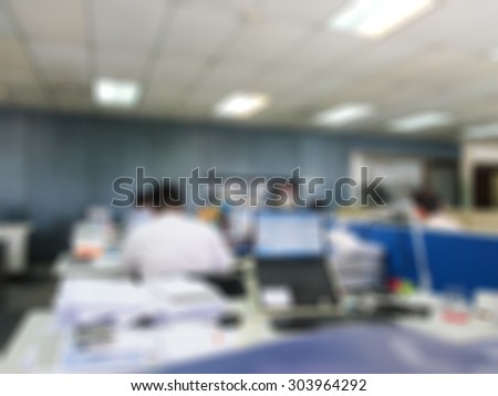 Blur background : People in office organization blur background.