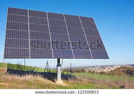 Solar Panel on a field