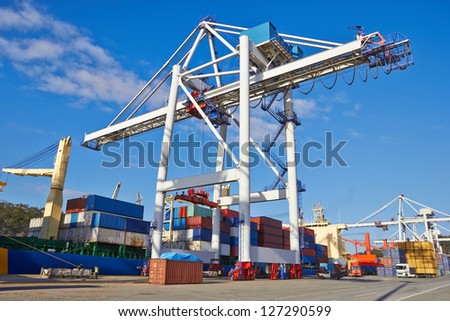 container operation in port
