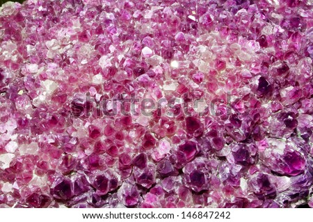 Pink Amethyst Cluster Background