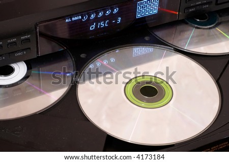 CD player with open tray