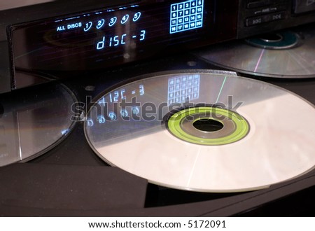 CD player with open tray