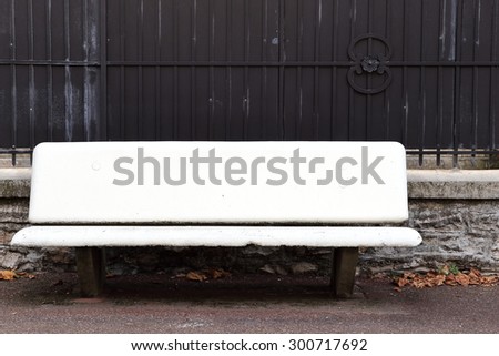 stone bench-france