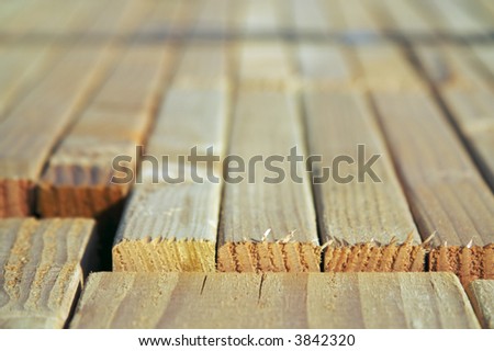 Stacked Construction Wood